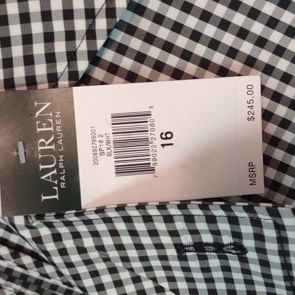 Ralph Lauren Lightweight Checkered Trenchcoat! - Picture 4 of 7